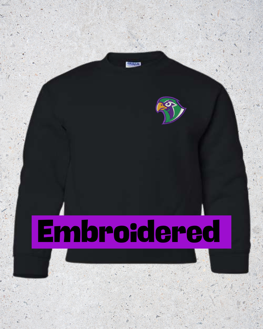 Black Sweatshirt - Mascot - Embroidered